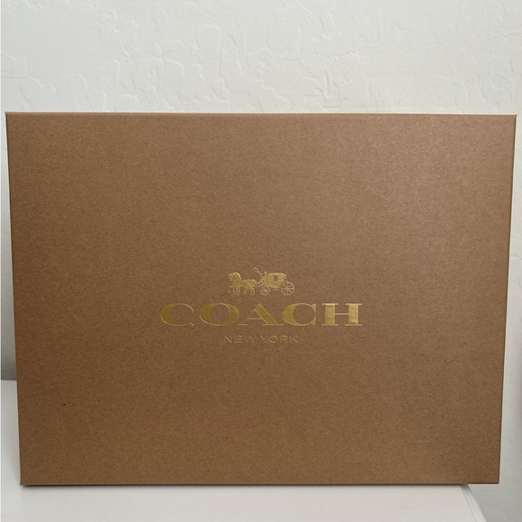 Coach Boxed Mini Rowan Crossbody Bag And Mirror Bag Charm Set In Signature Canva - Picture 12 of 12